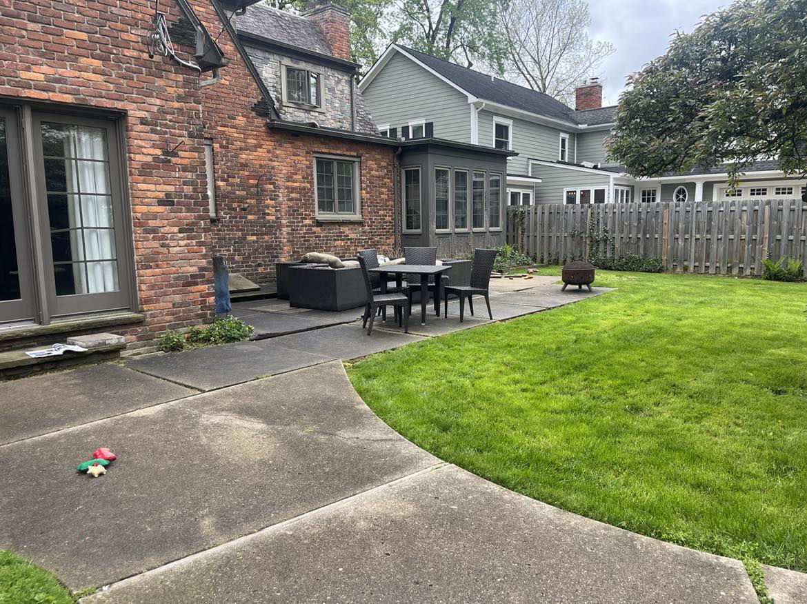 Brick patio installation by Odd Jobs Landscape & Pavers in West Bloomfield Township, MI